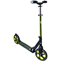 Muuwmi - Patinete Unisex Juvenil de Aluminio- 215 mm- Negro-Lima- Talla única